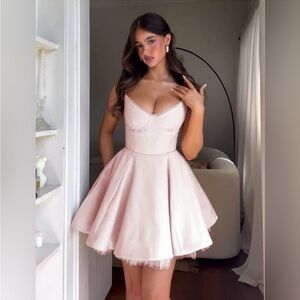 House of CB XS D-DD Tall ‘Minimoiselle’ Ballerina Pink Tulle Mini Dress NWOT
